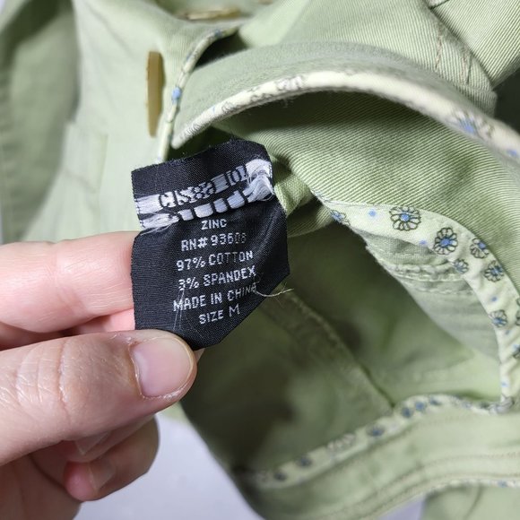 Zinc Women's Lime Green 3 Button Blazer with Pockets Size Medium Y2K Neon - Picture 8 of 11